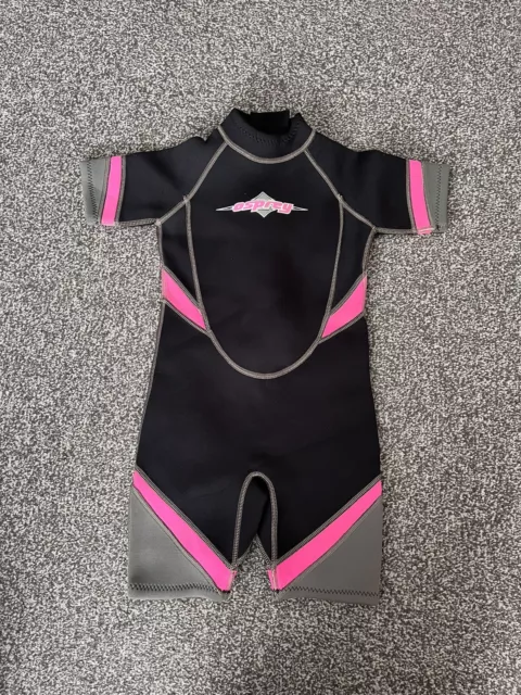 Osprey Shortie Black Wetsuit Kids Small S