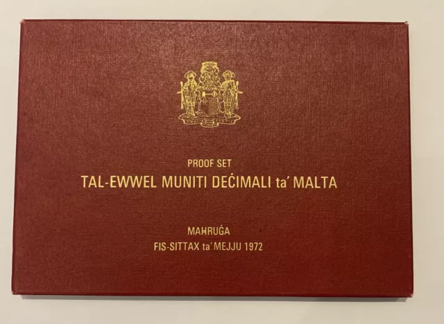 1972 Malta Proof 8 Coin Set