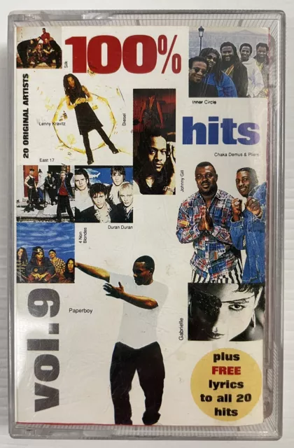 100% Hits Volume 9 Various Artists Music Cassette Tape 8277364 EMI 1993 Original