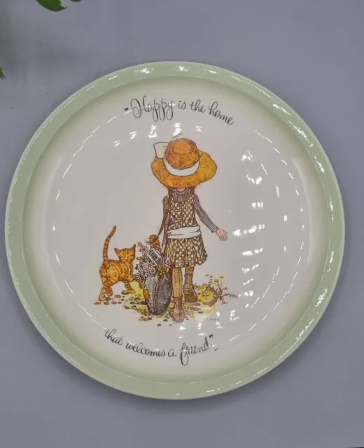 VTG Retro Holly Hobbie Collector Plate happy is the home made in USA Kitsch