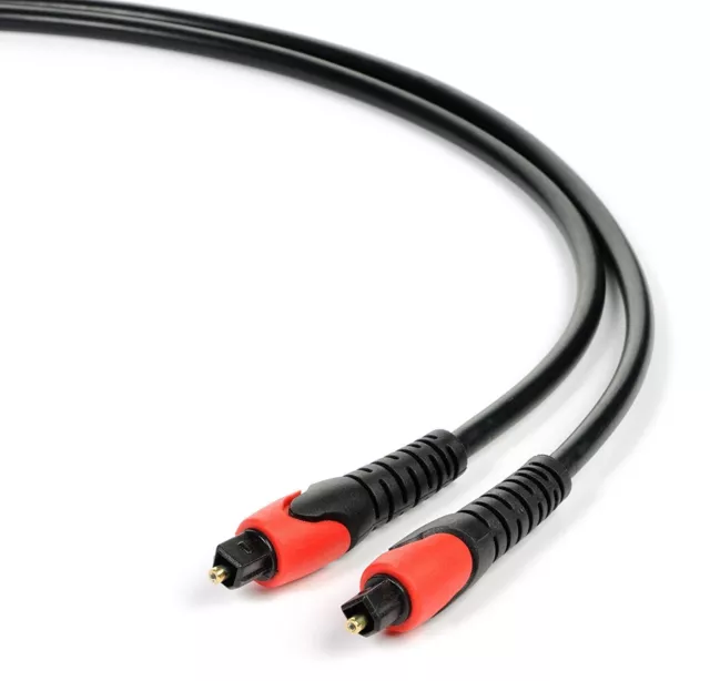 Premium Toslink Optical Fibre Cable Gold Plated Digital Audio S/PDIF 0.5m ~ 5m