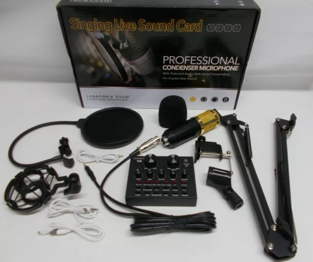 Kit Micro a Condensatore professionale  studio set di registrazione BlueTooth