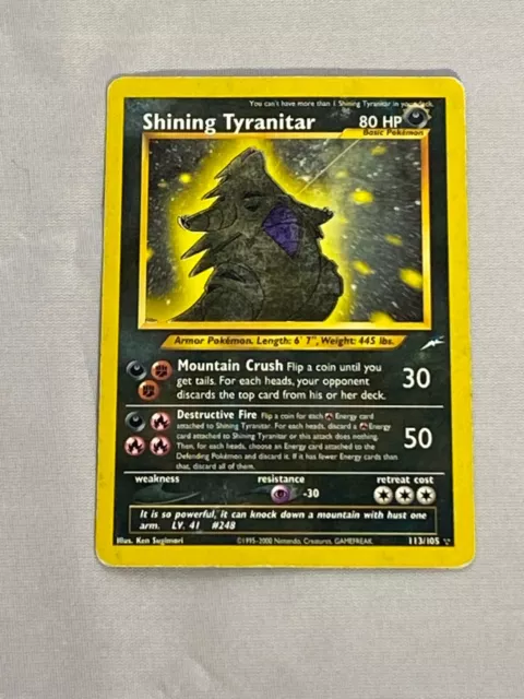 Pokemon Shining Tyranitar Neo Destiny 113/105