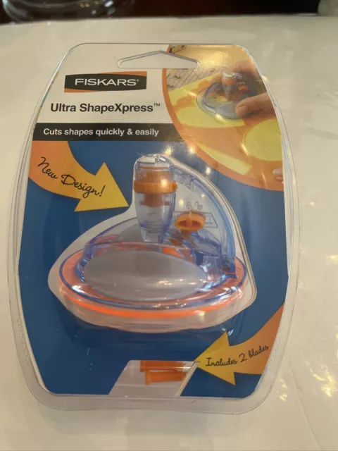 FISKARS Ultra ShapeXpress Die Cut Shape Cutter Tool + 2 Blades NEW SEALED