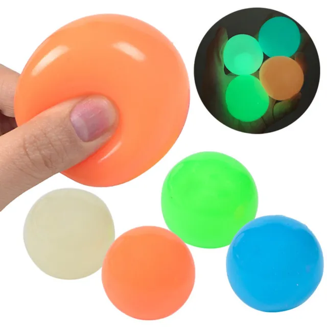 Glowing Target Release Ball Fidget Toy Stick To The Wall Ball Interactive Dart