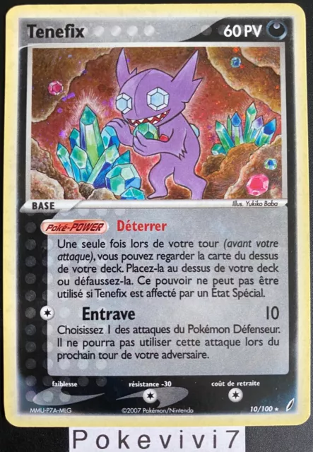 Carte Pokemon TENEFIX 10/100 HOLO Bloc EX Gardiens de Cristal FR