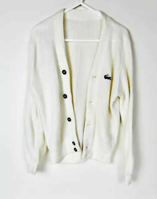Vintage IZOD Lacoste Sweaters Lot Of 3 Kids Size 10 - 12 Wool Cardigan 1980’s 3