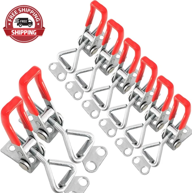 8 Pack Adjustable Toggle Clamp, 330Lbs Holding Capacity Heavy Duty 4001 Style To