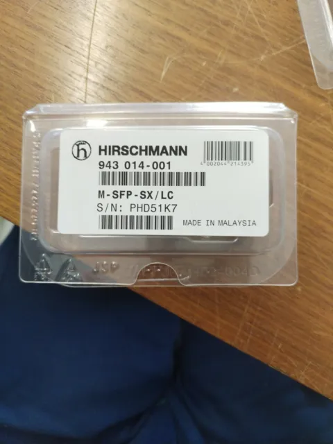 NEW - Hirschmann M-SFP-SX/LC 943014001 943 014-001 SFP Fiberoptic Gigabit MM