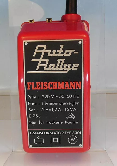 Fleischmann Auto Rallye 3304 Trafo 12 Volt 15VA für Autorennbahn #1074