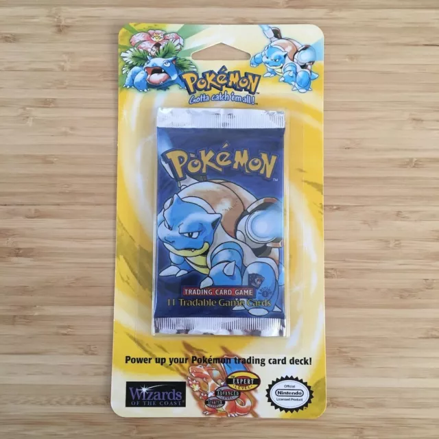 Factory Sealed Pokemon 1st Edition Base Set Booster Blister Pack (Unweighed)
