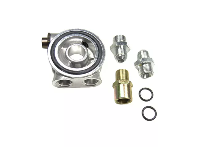 Ölkühler Adapterplatte Anschluss Flansch mit Thermostat G40 G60 VW Bus T3 T4 T5