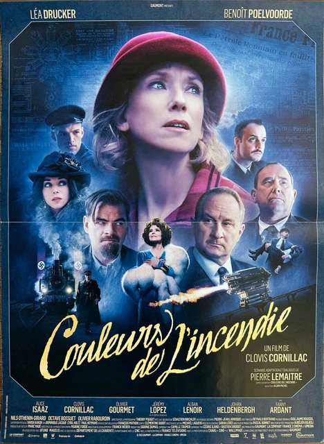 Affiche Cinéma COULEURS DE L'INCENDIE 40x60cm Clovis Cornillac / Pierre Lemaitre