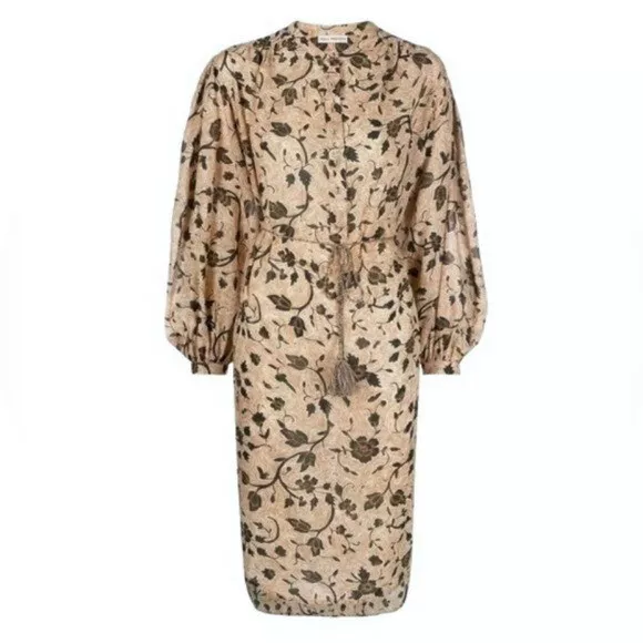 NWT ULLA JOHNSON Agadir Coverup Midi Dress Size Large Retail $445 $198. ...