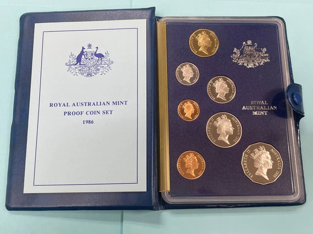 1986 Royal Australian Mint Proof Coin Set of 7