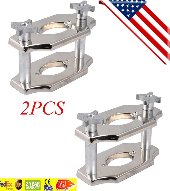 2PCS Dental jig Reline Jig Single Compress Press plating Lab Equipment Chrome CE