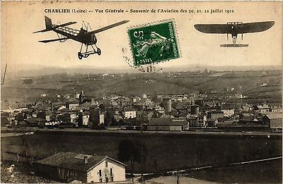 CPA ak charlieu-general view-souvenir of Aviation (359845)