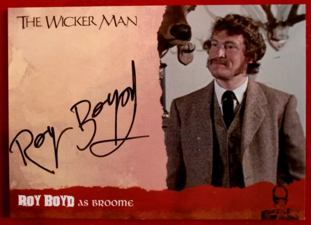THE WICKER MAN - ROY BOYD, Broome - Hand Signed Autograph Card - Limited Edition