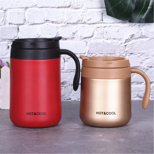 Insulated Coffee Mug Cup Travel Thermal Stainless Steel Flask Vacuum 350/500ml
