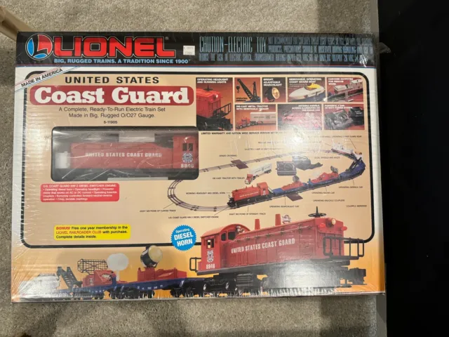 Lionel 6-11905 US Coast Guard Electric Train Set MIB Sealed