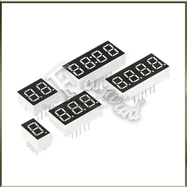 Seven 7 Segment LED Display 0.56" 0.36 Inch Red 1 2 3 4 Digits Anode Cathode