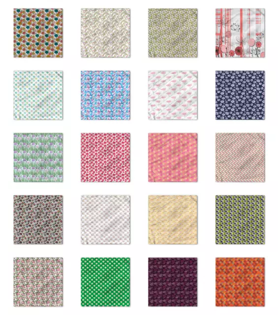 Ambesonne Soft Floral Bandana Printed Unisex Head Neck Tie Scarf Headband