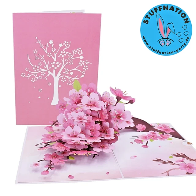 XXL 3D POP UP Glückwunschkarte Karte Geburtstag Karten Einhorn, Ballons