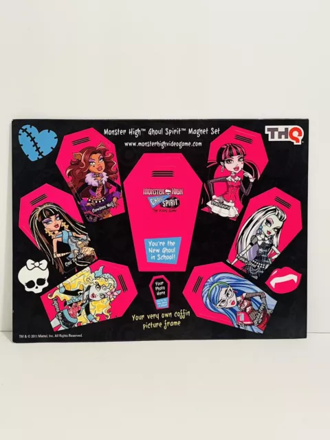 ✨ Monster High SDCC Exclusive 2012 Promo School Coffin Ghoul Spirit Magnet Set ✨