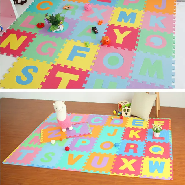 36Pc LARGE Alphabet Number EVA Floor Play Mat Baby Room Jigsaw ABC foam Puzzle 3