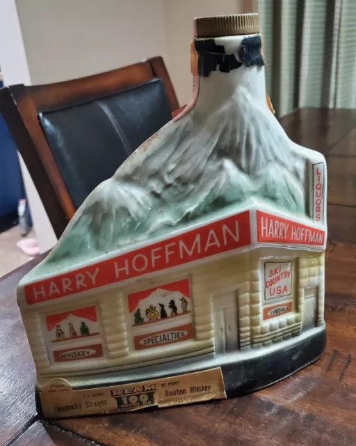 Vintage Jim Beam Harry Hoffman Liquor Store Regal China Whiskey Bottle Denver