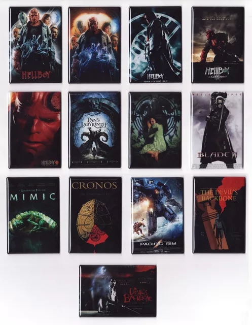 GUILLERMO DEL TORO MOVIE POSTER MAGNETS (hellboy 2 pans labyrinth blade cronos)