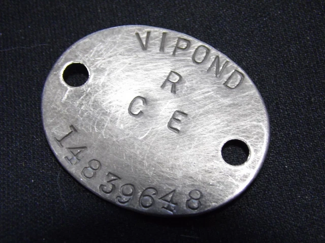 WW2 RELIC DOGTAG ww2 RAC RTR Recce Replacement from GSC - VIPOND 648 ...