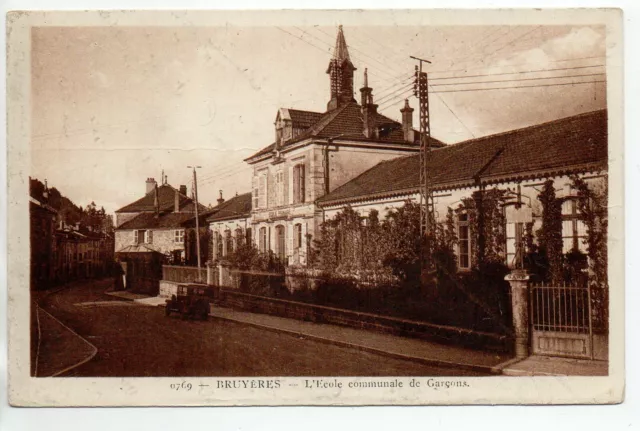 BRUYERES  - Vosges - CPA 88 - l' école communale de garçons