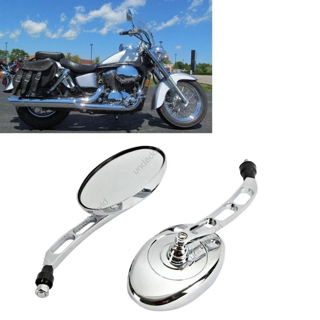 Motorcycle Rearview Side Mirrors For Yamaha Vstar XVS 650 1100 Custom Silverado