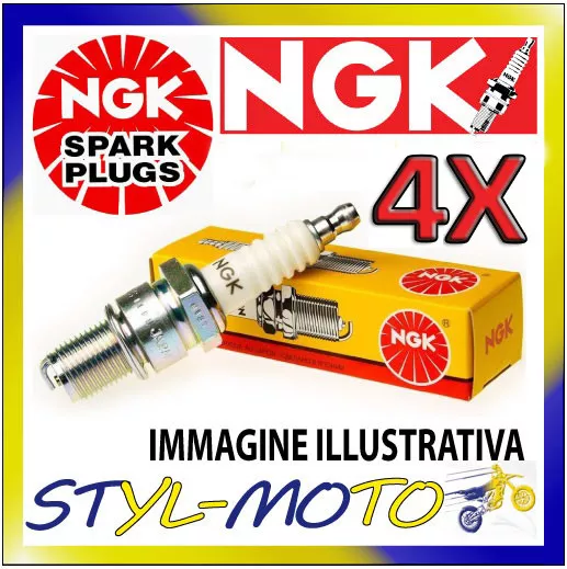 Kit 4 Candele Ngk Spark Plug Cr9Ek Yamaha Fz1 S 3C3... 1000 2008