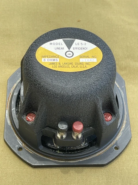 JBL LE 5-2 Midrange Speaker vintage Alnico JBL LE 5-2 Midrange Speaker vintage Alnico