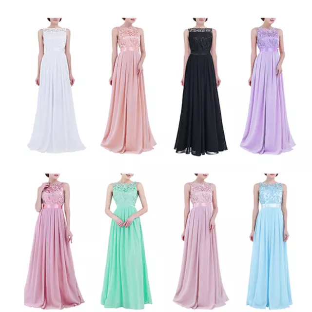 Pretty Women Long Formal Maxi Evening Dress Cocktail Party Prom Bridesmaid Gown