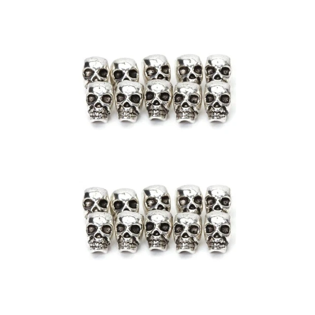 20 pz ciondolo teschio perle ciondolo fai da te ciondoli pro bracciale collana craft