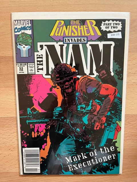 The Punisher Invades The 'NAM 53 Marvel Comics 7.5 Newsstand - E48-131