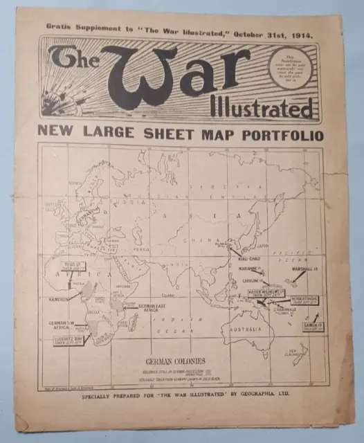 The War Illustrated Gratis Supplement: War Maps Oct 31st 1914