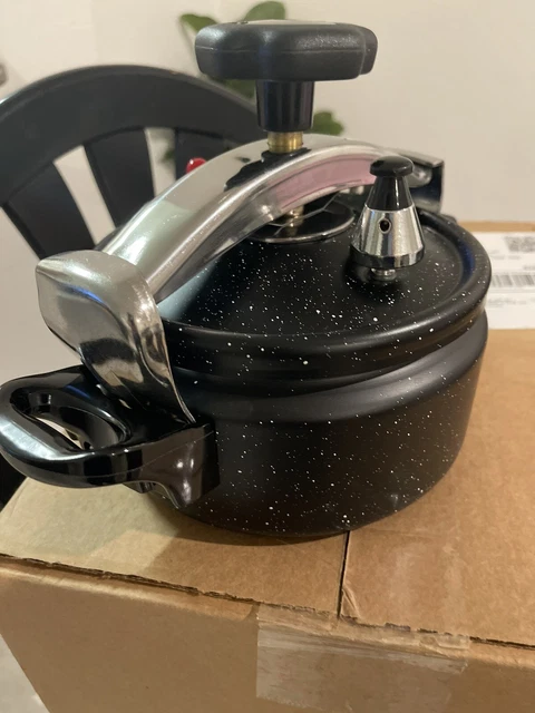 3L Double Bottom Aluminum Pressure Cooker Stainless Steel New 3L