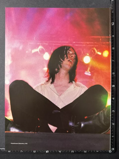 PRIMAL SCREAM - BOBBY GILLESPIE ON STAGE 11x8'  Magazine Photo Page M95