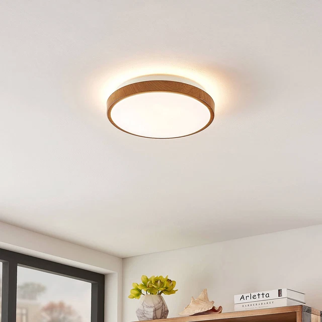 Lindby LED Deckenleuchte 'Mendosa' Deckenlampe Kunststoff Modern Wohnzimmerlampe