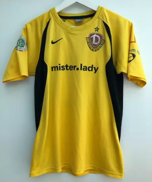 DYNAMO DRESDEN 2007/08 Home Football Shirt Nike Yellow #9 Short Sleeve Boys XL