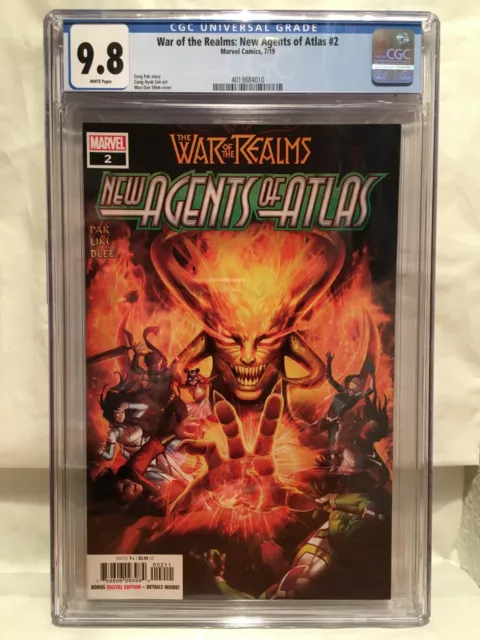War of the Realms New Agents Atlas #2 CGC 9.8 NM/MT 1st Sword Master 2019 Marvel