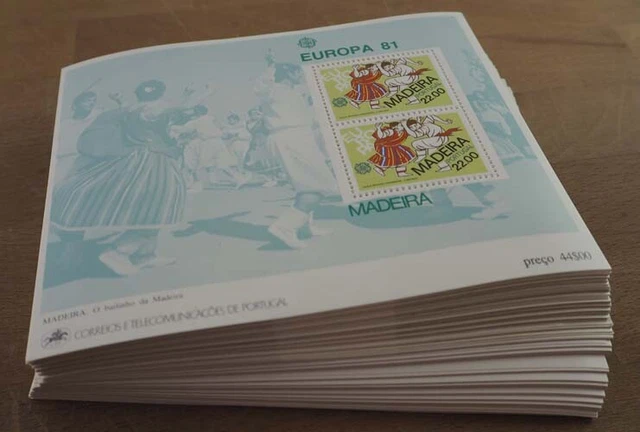1981 Portugal Madeira; 200 Blocks Tanzpaar, Bl. 2, postfrisch/MNH, ME 1100,-