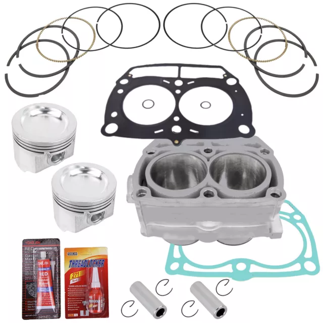 80mm Cylinder Piston Head Gasket Top End Kit for Polaris Ranger 700 800 Crew XP