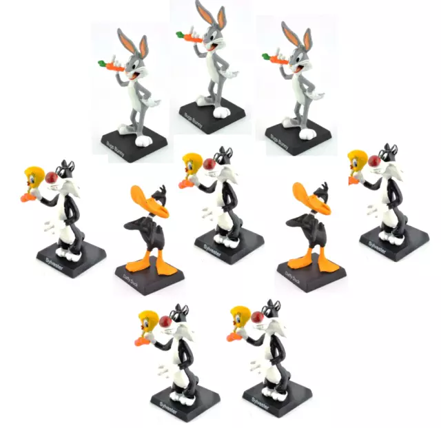 Set of 10 Looney Tunes Figurines SYLVESTER BUGS BUNNY DAFFY DUCK ROAD RUNNER LL5