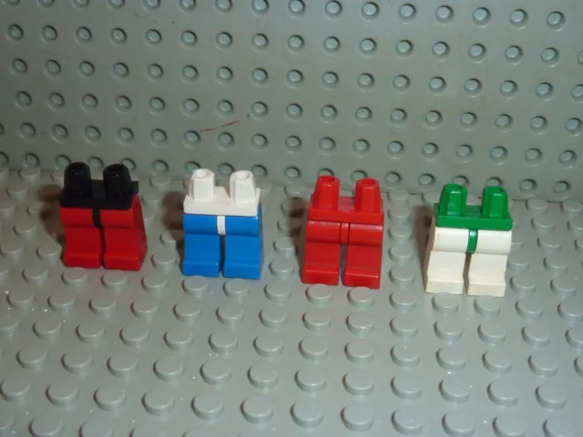 LEGO Lot de 4 Jambes Divers Minifig Hips and Legs (Complete) Réf. 970c00 Lot 7