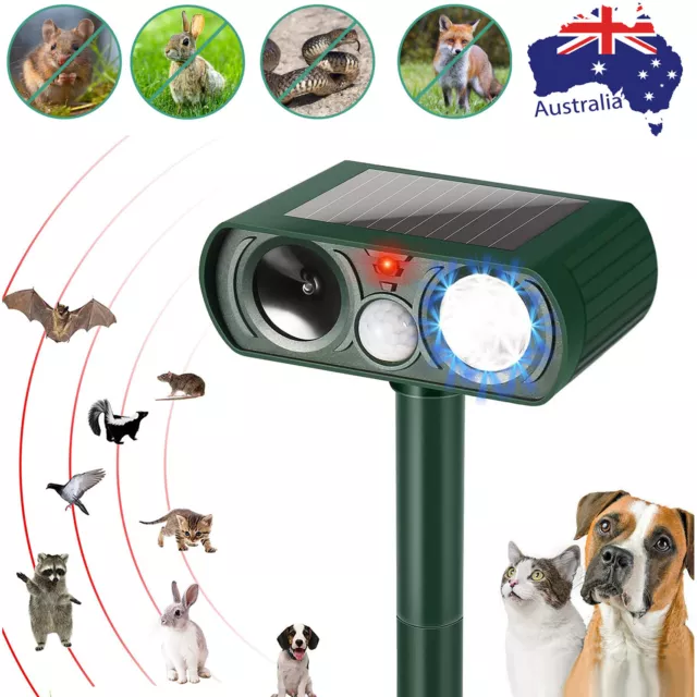 Ultrasonic Motion Sensor Cat Repellent Scarer Deterrent Rat Dog Fox Pest Animal